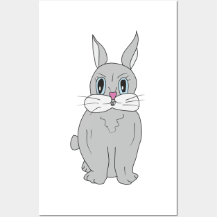 Cute rabbit Posters and Art